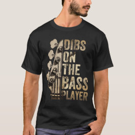Dibs på basspelarens guitar-musikband  t shirt