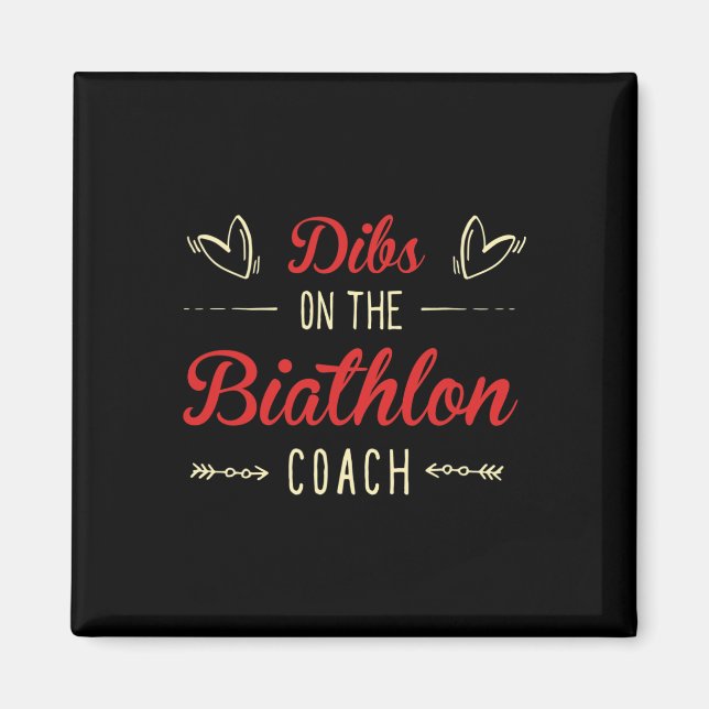 Dibs på Biathlon Coach Ord Biathlon Coach Magnet (Framsidan)