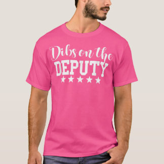 Dibs på biträdande sheriff Wife Girlkompis T Shirt