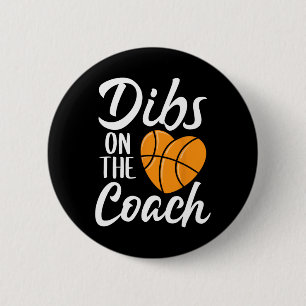 Dibs på Coach Basketball Heart Cute Mammor Da Knapp