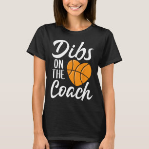 Dibs på Coach Basketball Heart Cute Mammor Da T Shirt