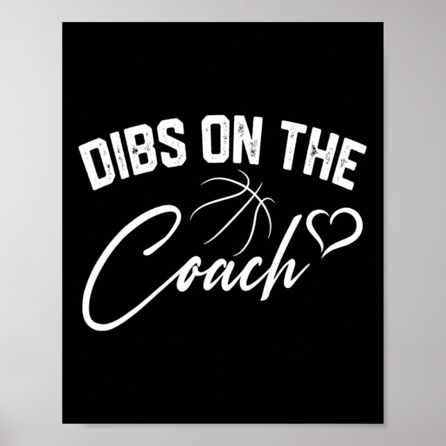 Dibs på Coach Cute Basketball Coach Maka Mamma G Poster (Framsidan)