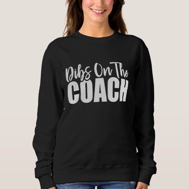 Dibs på Coachs finne Basketball Coach-frun T Shirt (Framsida)