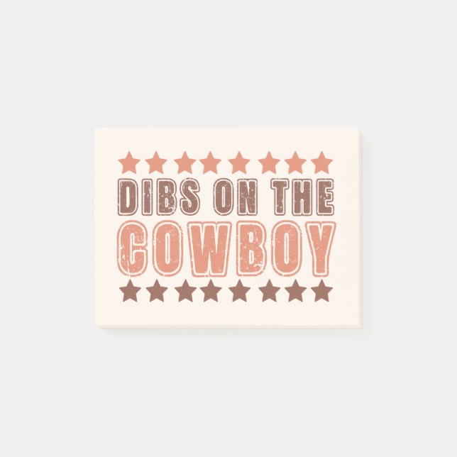 Dibs på Cowboyen Post-it Block (Framsida)