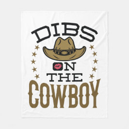 Dibs på Cowboys Cute Make Girlkompis Fiance Fleecefilt