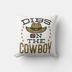 Dibs på Cowboys Cute Make Girlkompis Fiance Kudde