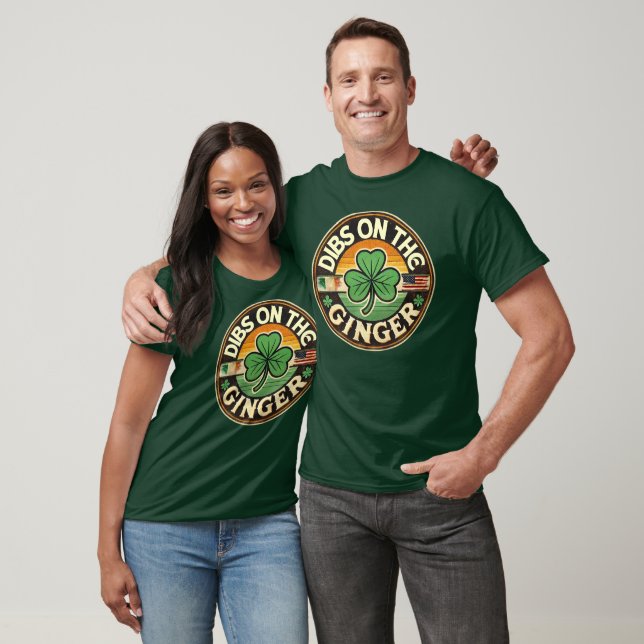 Dibs på Ginger Funny Irish St patricks day T Shirt (Unisex)