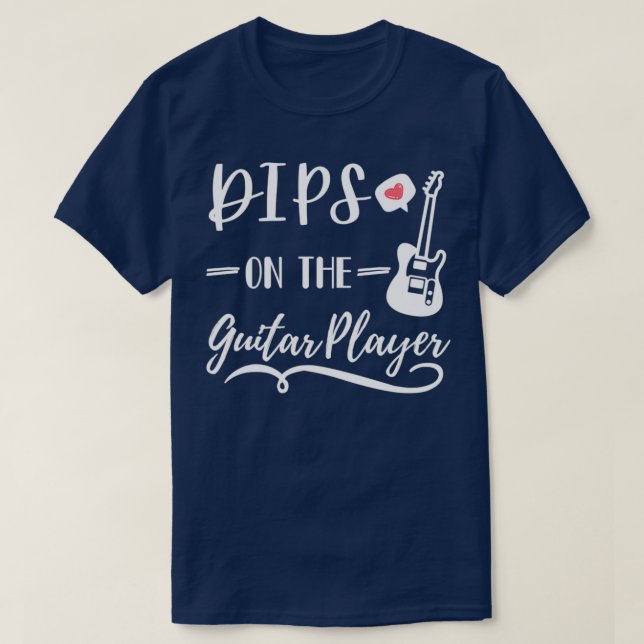Dibs på gitarr-spelare t shirt (Design framsida)