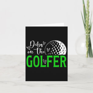 Dibs på Golfer-frun Golf-frun på en Golf Player Kort