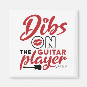 Dibs på Guitar Player Magnet