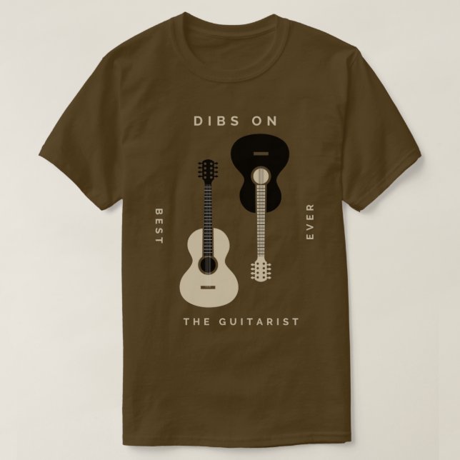 Dibs på Guitarist Best nånsin Guitar Player Guit T Shirt (Design framsida)