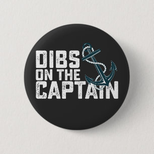Dibs på kapten Retro-Vintagen Knapp