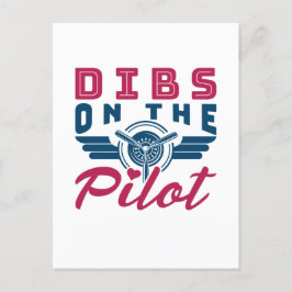 Dibs på Pilot Airman-frun Vykort