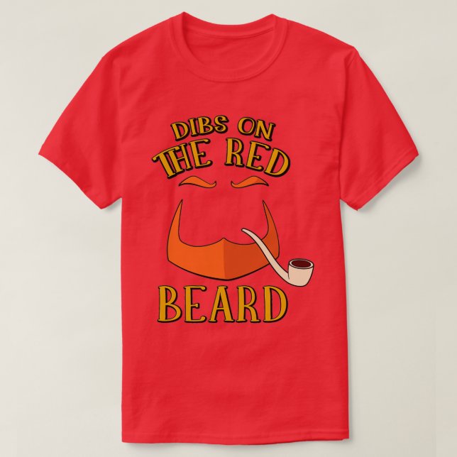 Dibs på Red Beard St patricks day Leprechaun G T Shirt (Design framsida)