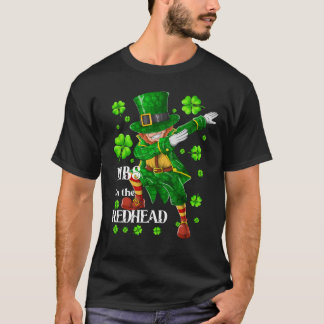 Dibs på Rödhåriget Dabbing Leprechaun St Patricks T Shirt