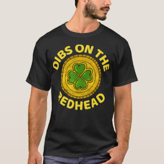 Dibs på Rödhåriget - Ginger Drinking Irish St Pat T Shirt