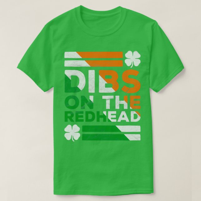 Dibs på Rödhåriget Irish T Shirt (Design framsida)