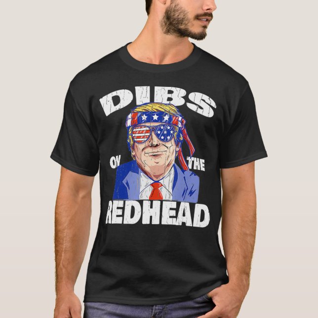 Dibs på Rödhåriget Shirt Funny St patricks day Pr T (Framsida)