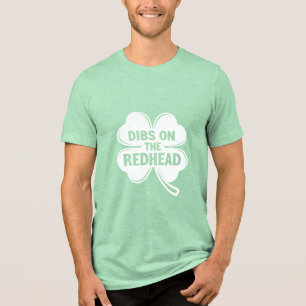 Dibs på Rödhåriget White St. Patrick's Day T Shirt