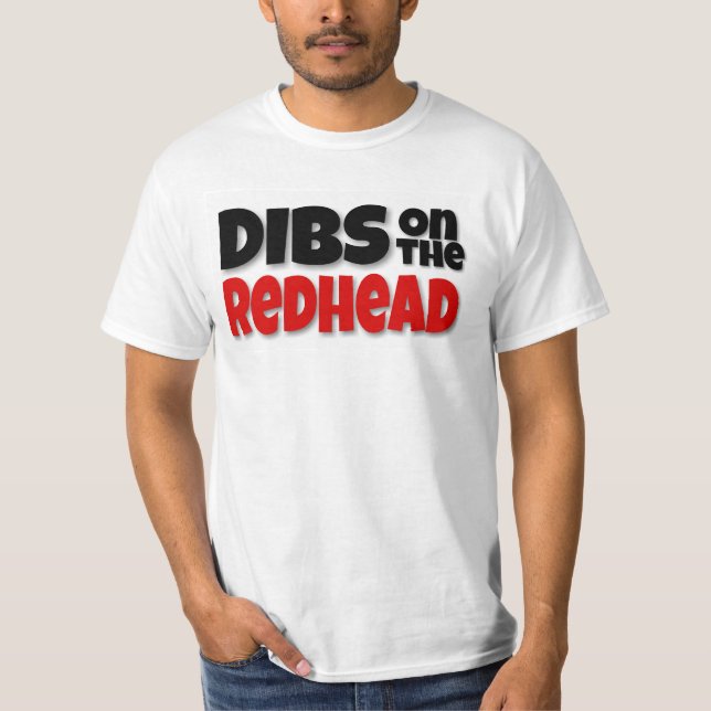 DIBS PÅ RÖDHÅRIGskjortan T-shirt (Framsida)