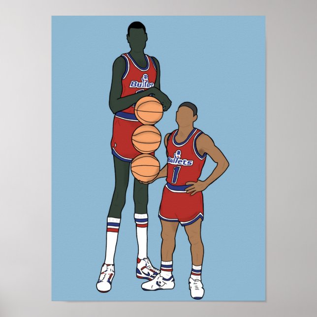 Dibujo de Bol y Bogues, NBA Poster (Framsidan)
