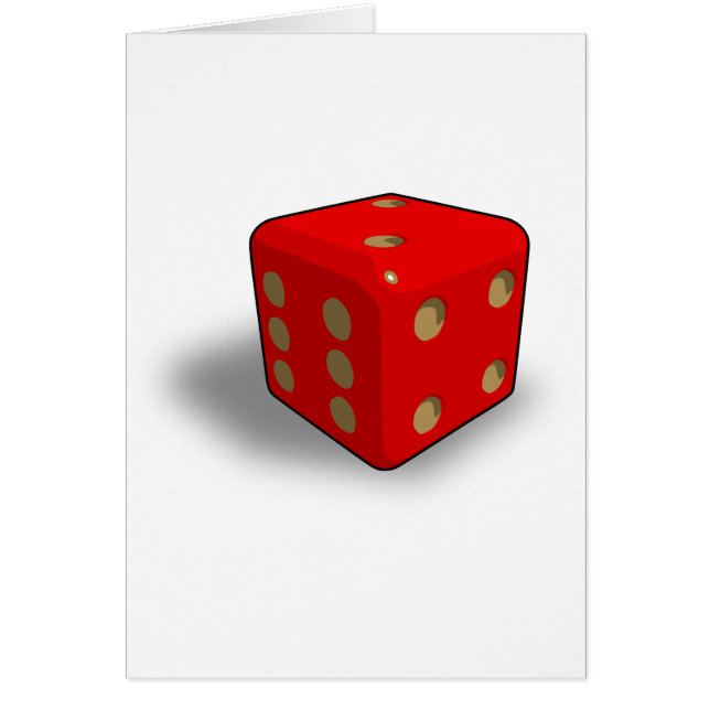 Dice-411 Hälsningskort (Framsidan)