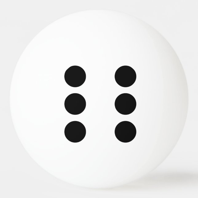 Dice 6 pingisboll (Baksidan)
