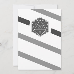 Dice Art Card för inbjudningar och meddelanden