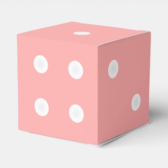 Dice Box for Favors/Gifts - Anpassade Färg Presentaskar (Baksidan Sidan)