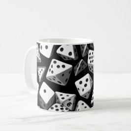 Dice Delight: en geometrisk kaskad Kaffemugg