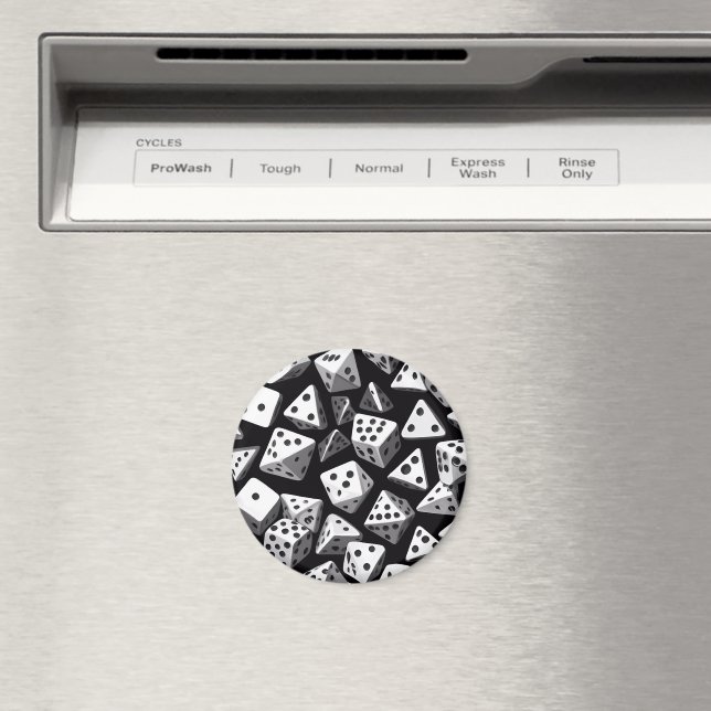 Dice Delight: en geometrisk kaskad Magnet (In Situ (Dishwasher))