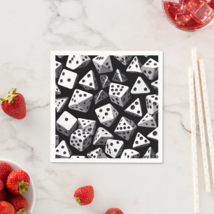 Dice Delight: en geometrisk kaskad Pappersservett