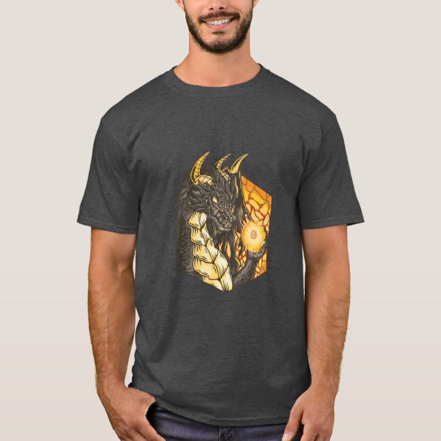 Dice-draken T Shirt (Framsida)