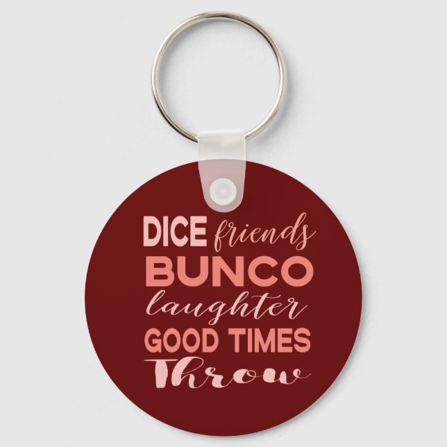 Dice Friends Bunco Nyckelring (Framsida)