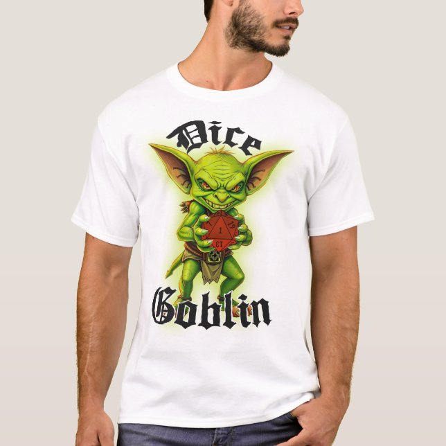 Dice Goblin D&D T-Shirt (Framsida)