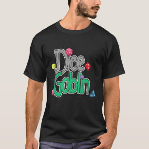 Dice Goblin Tabletop Rpg Rainbow Dice Board Game T Shirt