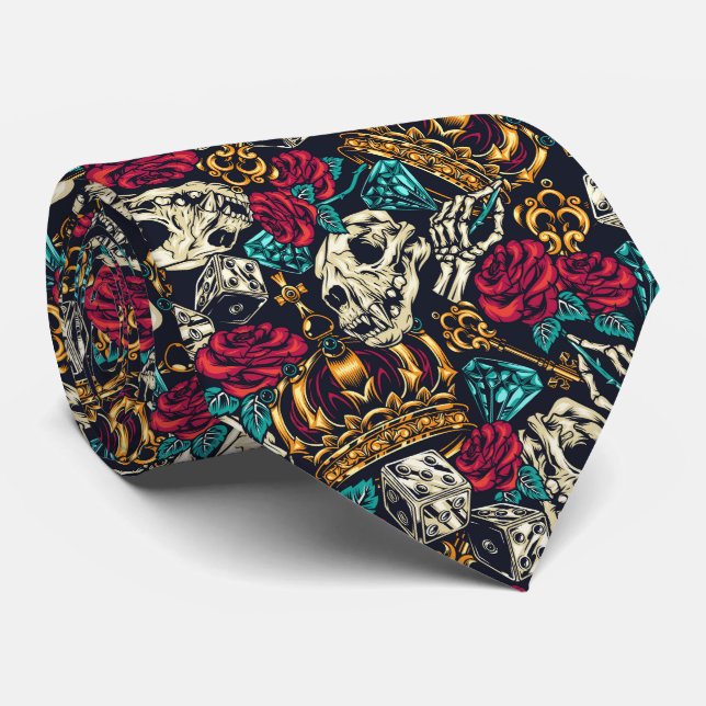 Dice head ro krona eccentric Hasardspel mönster Slips (Rullad)