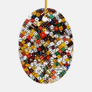 Dice Julgransprydnad Keramik