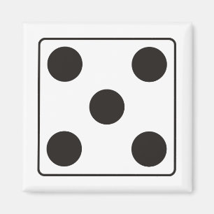 DICE-nummer 5 + ryggstödet. Magnet