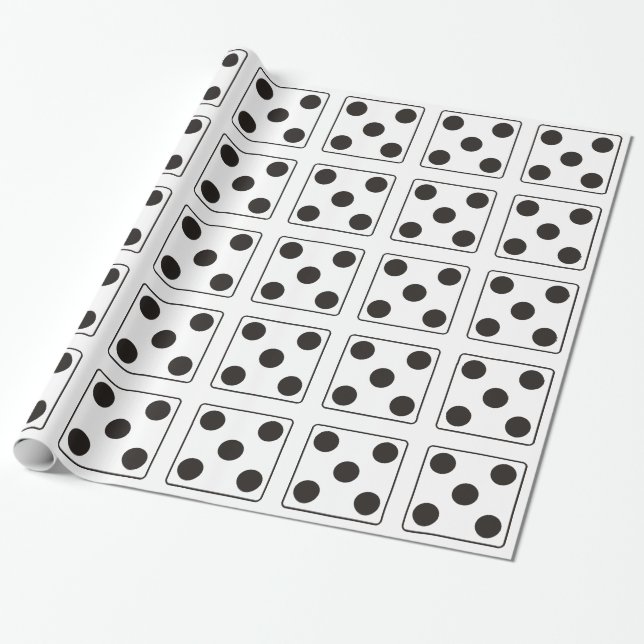 DICE-nummer 5 + ryggstödet. Presentpapper (Utrullad)