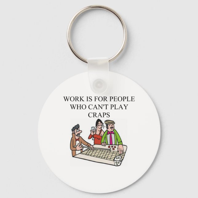 Dice- och crapspelare nyckelring (Framsida)
