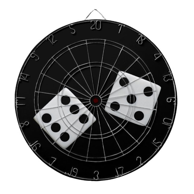 Dice på Black Dart Board Piltavla (Framsidan)