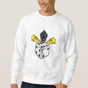 Dice på Poker med Spades & Stars Lång Ärmad Tröja