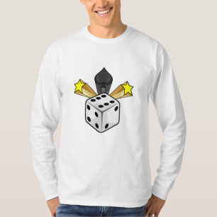 Dice på Poker med Spades & Stars T Shirt