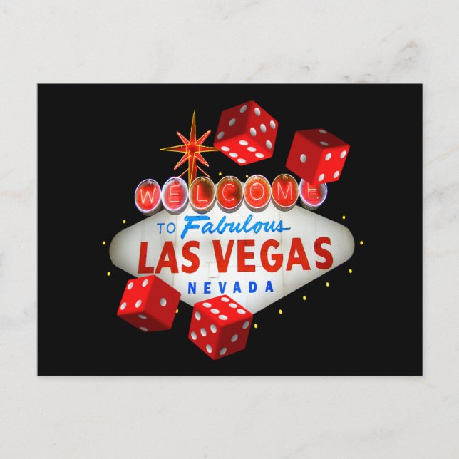 Dice Players Lucky Postcards Vykort (Framsida)