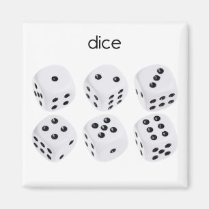 Dice Refrigerator Magnet