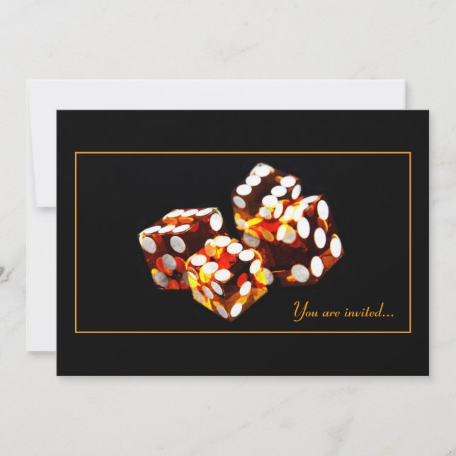 Dice roll - inbjudan till spelfest i tur (Framsida)