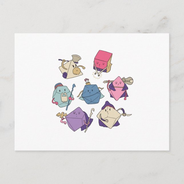 Dice-tecken Vykort (Framsida)