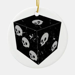 Dice Teckning Dice Julgransprydnad Keramik