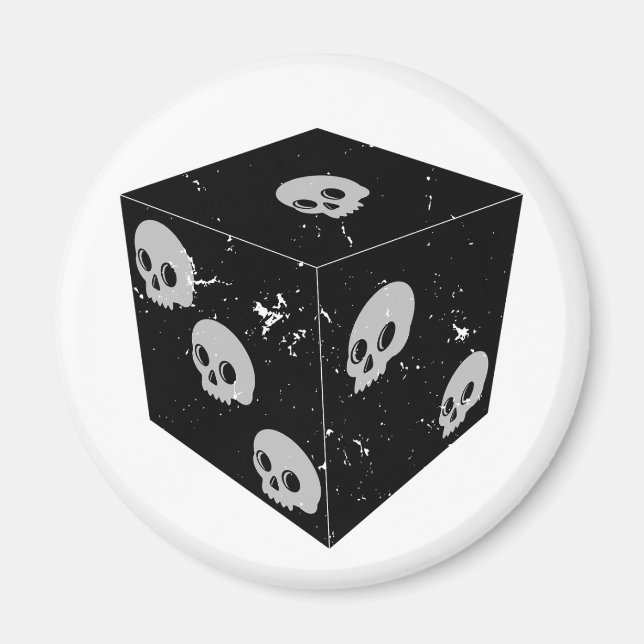 Dice Teckning Dice Magnet (Framsidan)
